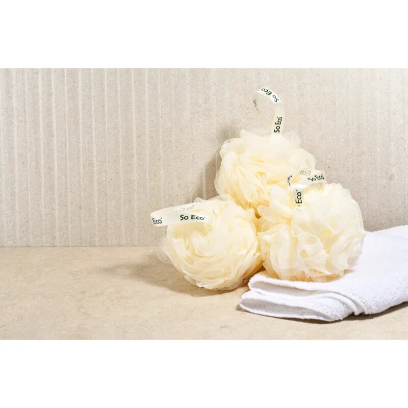 So Eco Bath & Shower Pouf goba za umivanje 3 kos