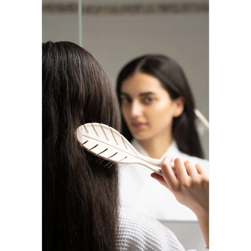 So Eco Biodegradable Detangling Leaf Brush kompostabilna krtača za mokre lase 1 kos
