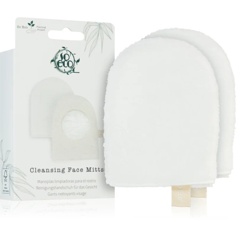 So Eco Cleansing Face Mitts rokavice za odstranjevanje ličil