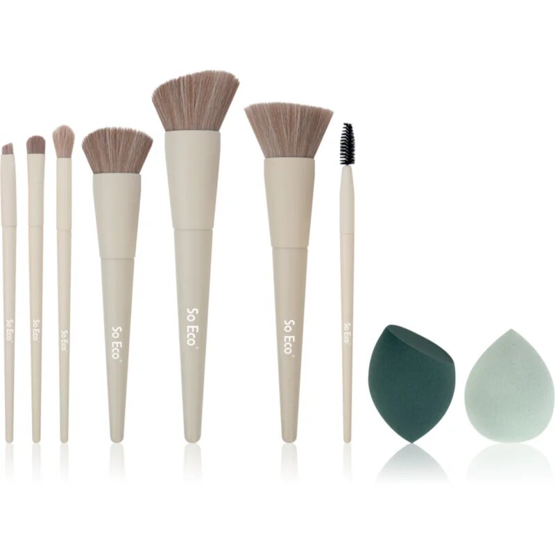 So Eco Exclusive Brush & Sponge Set Complexion Sponge set čopičev