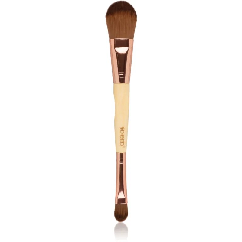 So Eco Foundation & Concealer Duo čopič za tekoči puder in korektor obojestranski 1 kos