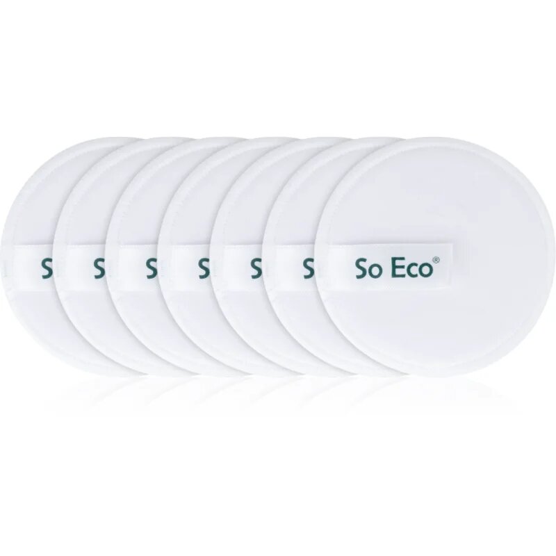 So Eco Reusable Microfibre Cleansing Pads blazinice za odstranjevanje ličil 7 kos