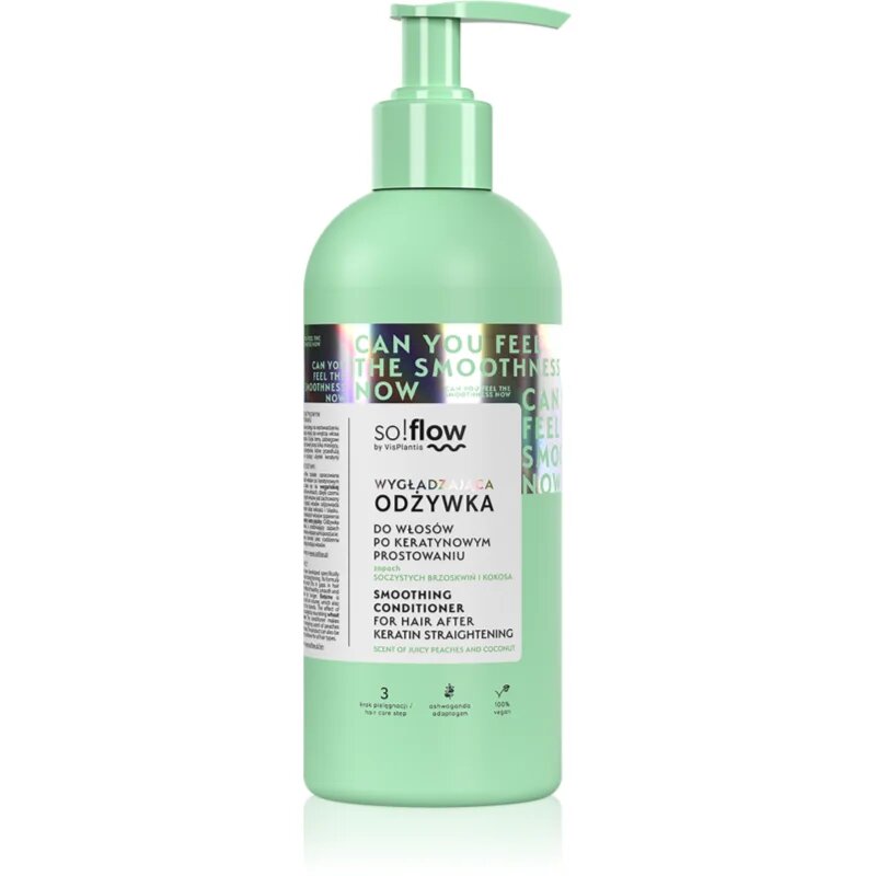 so!flow After Keratin Straightening Smoothing Conditioner balzam za glajenje las 400 ml
