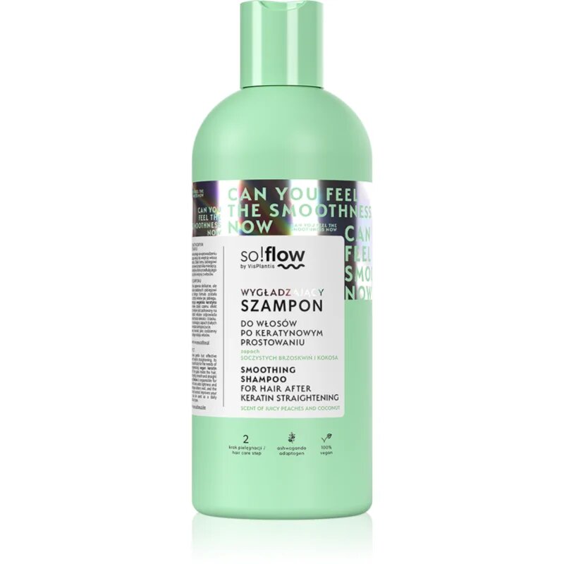 so!flow After Keratin Straightening Smoothing Shampoo šampon za glajenje las 400 ml