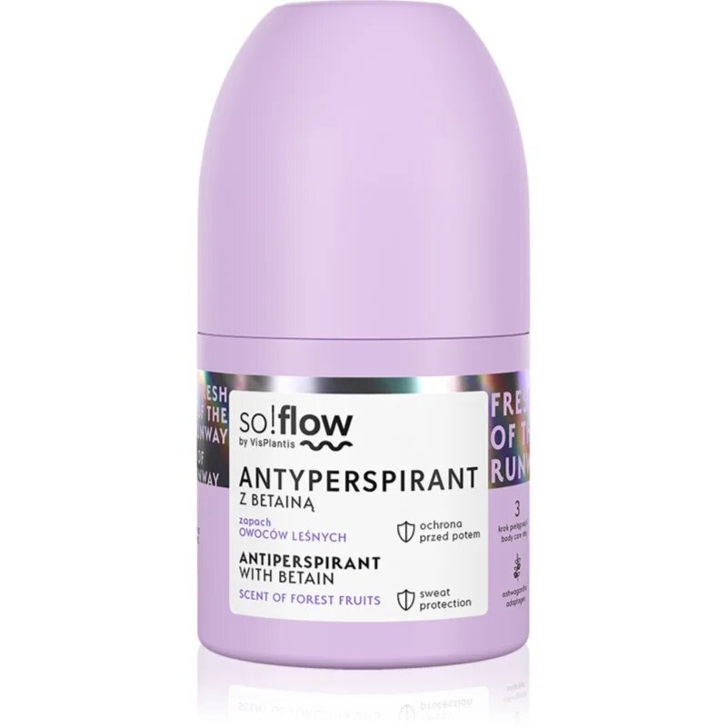 so!flow Antiperspirant antiperspirant roll-on za ženske Betain Scent Of Forest Fruits 50 ml