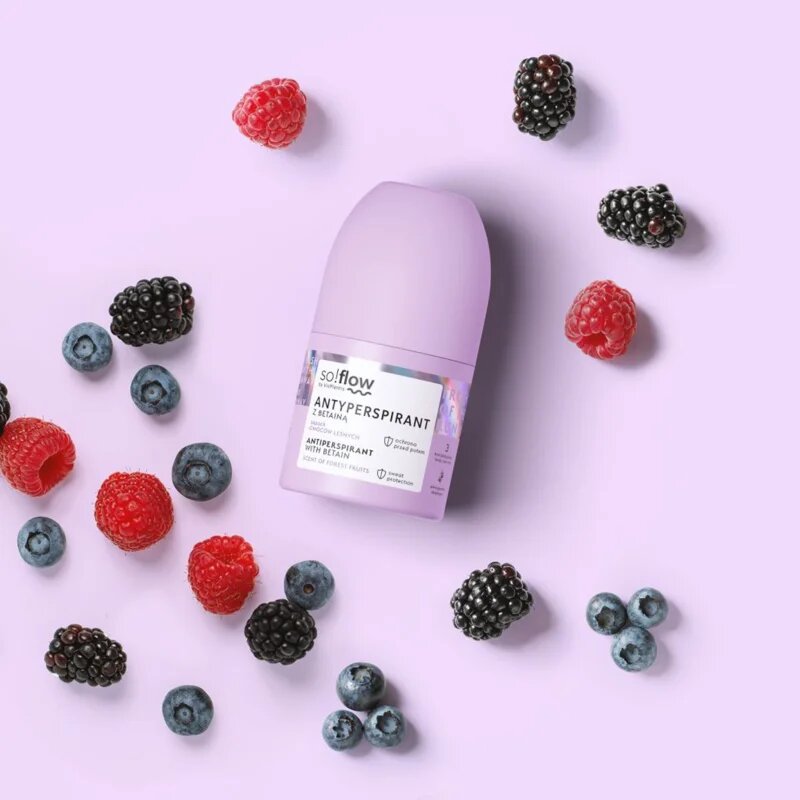 so!flow Antiperspirant antiperspirant roll-on za ženske Betain Scent Of Forest Fruits 50 ml