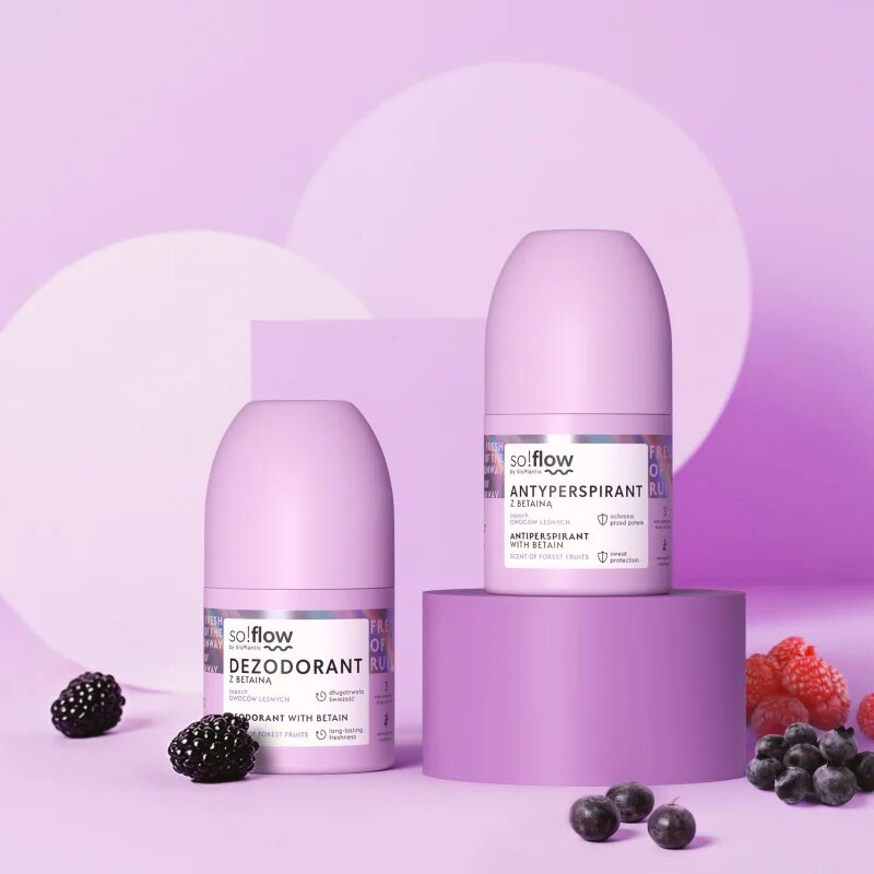 so!flow Antiperspirant antiperspirant roll-on za ženske Betain Scent Of Forest Fruits 50 ml