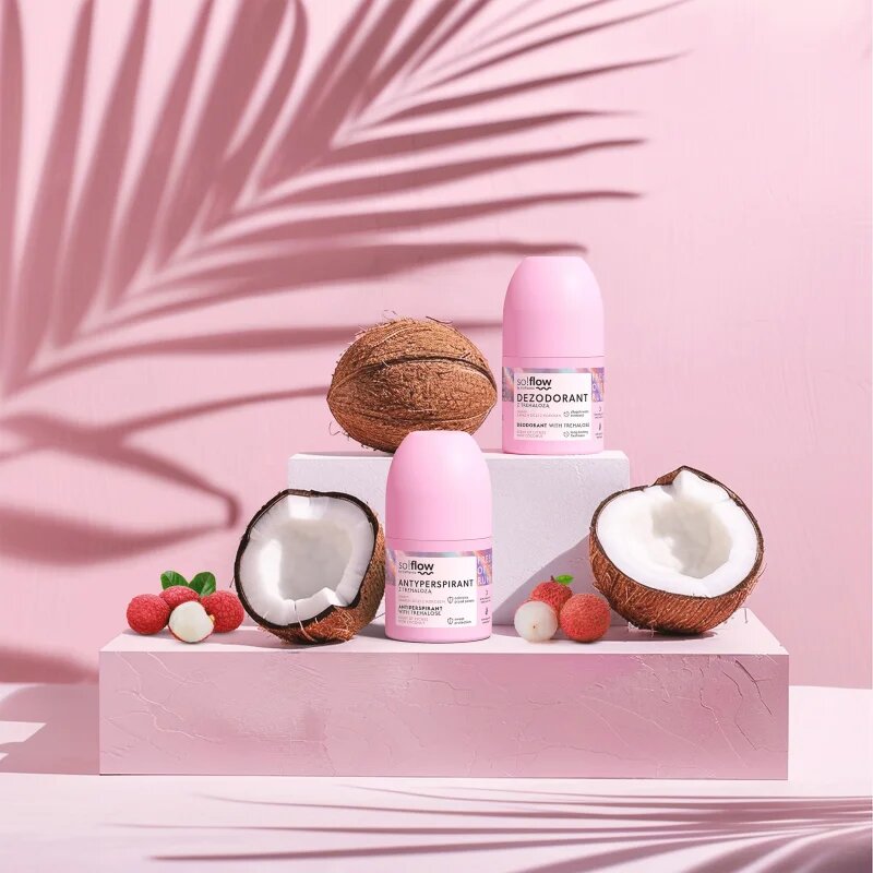 so!flow Antiperspirant antiperspirant roll-on za ženske Scent of Lychee with Coconut 50 ml