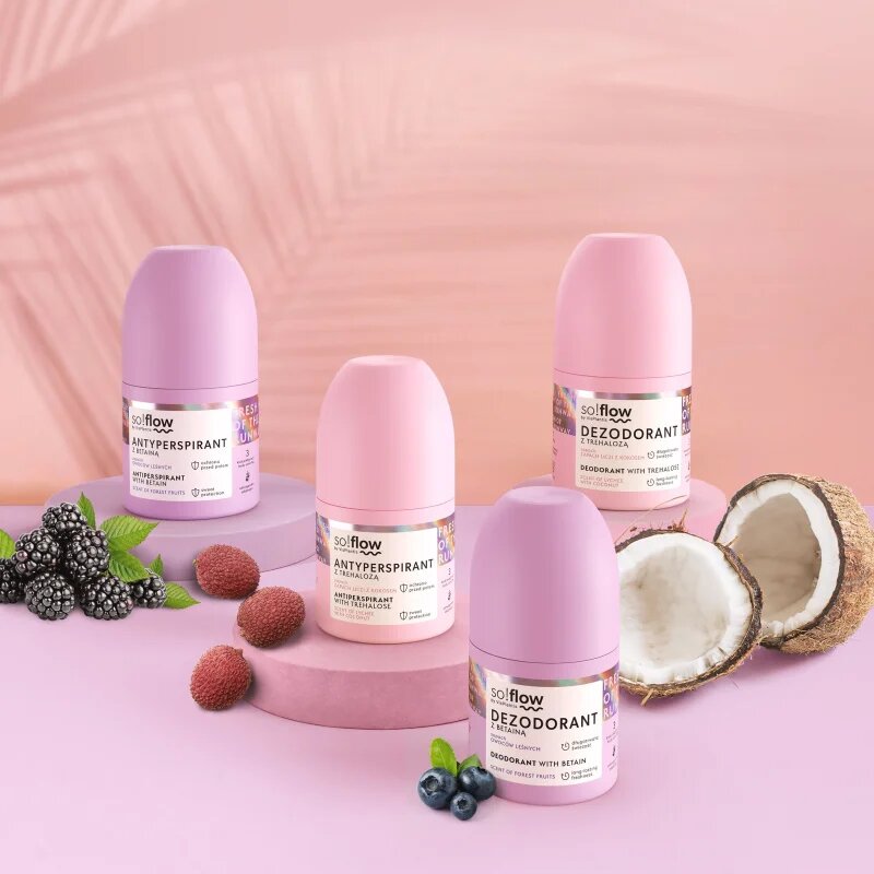 so!flow Antiperspirant antiperspirant roll-on za ženske Scent of Lychee with Coconut 50 ml
