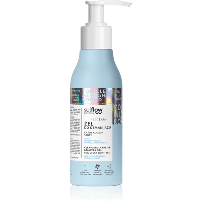 so!flow Cleansing Make-Up Removal Gel čistilni gel za odstranjevanje ličil za vse tipe kože 150 ml