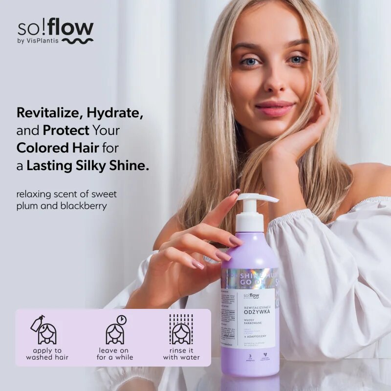 so!flow Coloured Hair Revitalizing Conditioner revitalizacijski balzam za barvane lase 400 ml