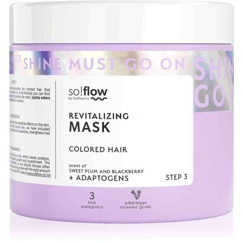 so!flow Coloured Hair Revitalizing Mask intenzivna revitalizacijska maska za barvane lase 400 ml