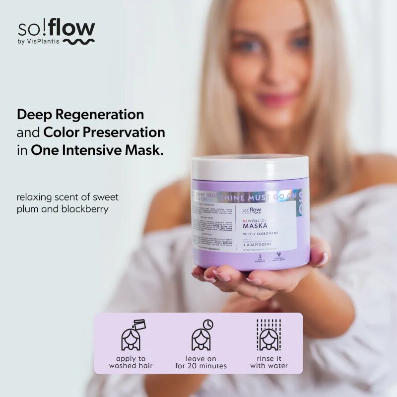 so!flow Coloured Hair Revitalizing Mask intenzivna revitalizacijska maska za barvane lase 400 ml