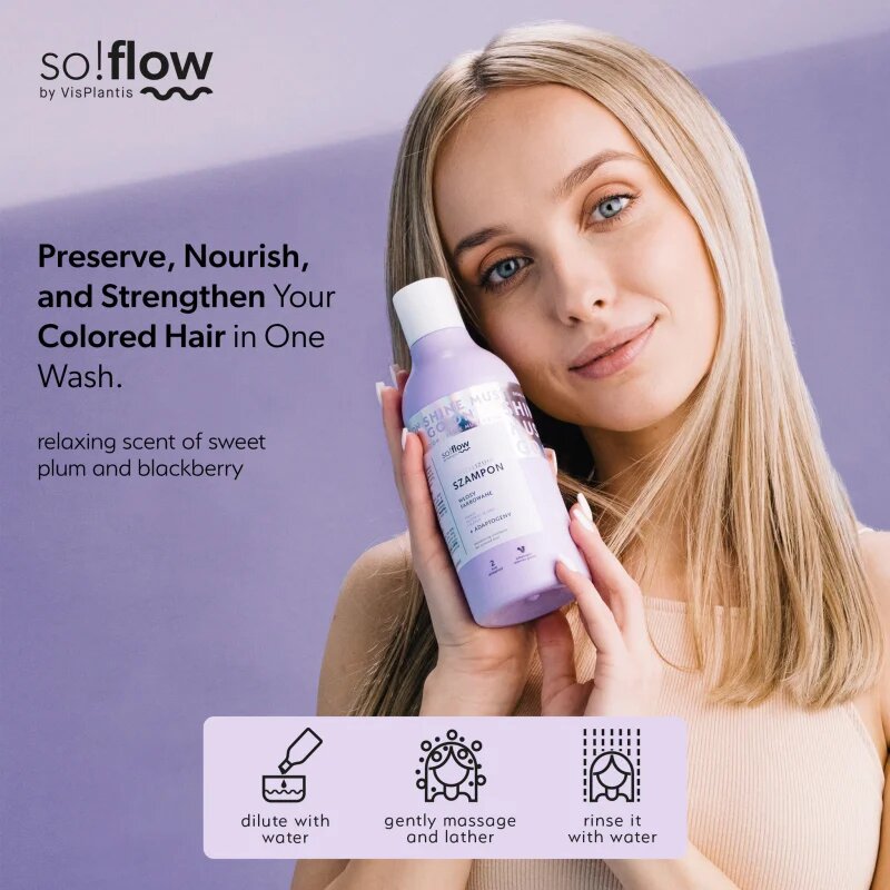 so!flow Coloured Hair Revitalizing Shampoo obnovitveni šampon za barvane lase 400 ml