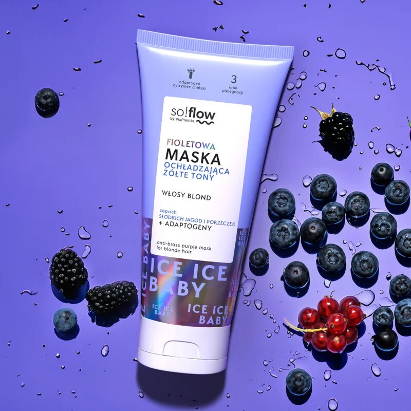 so!flow Cooling Mask Blonde Hair maska za lase za nevtralizacijo rumenih odtenkov 200 ml