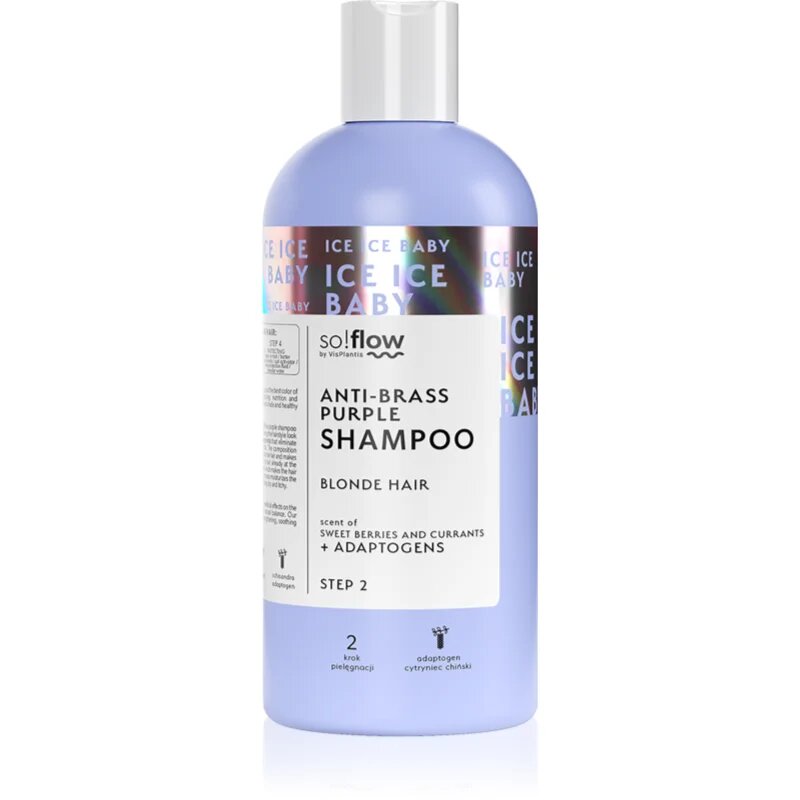 so!flow Cooling Shampoo Blonde Hair vijoličen šampon za nevtralizacijo rumenih odtenkov 300 ml
