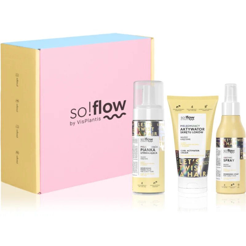 so!flow Curl Styling & Protection Set darilni set za kodraste lase