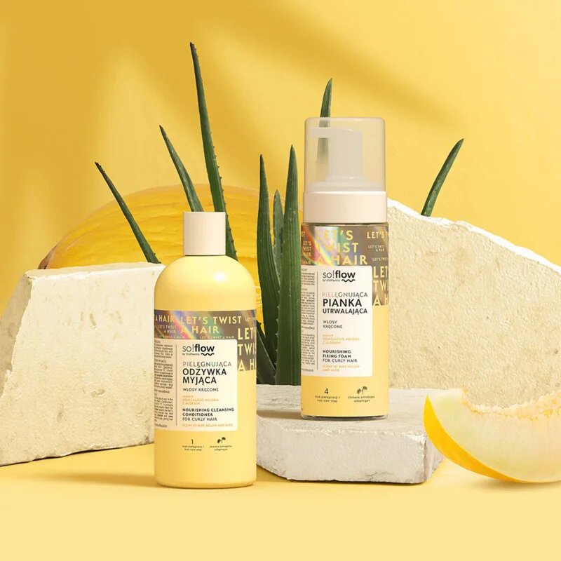 so!flow Curly Hair Nourishing Cleansing Conditioner čistilni balzam za kodraste lase 200 ml