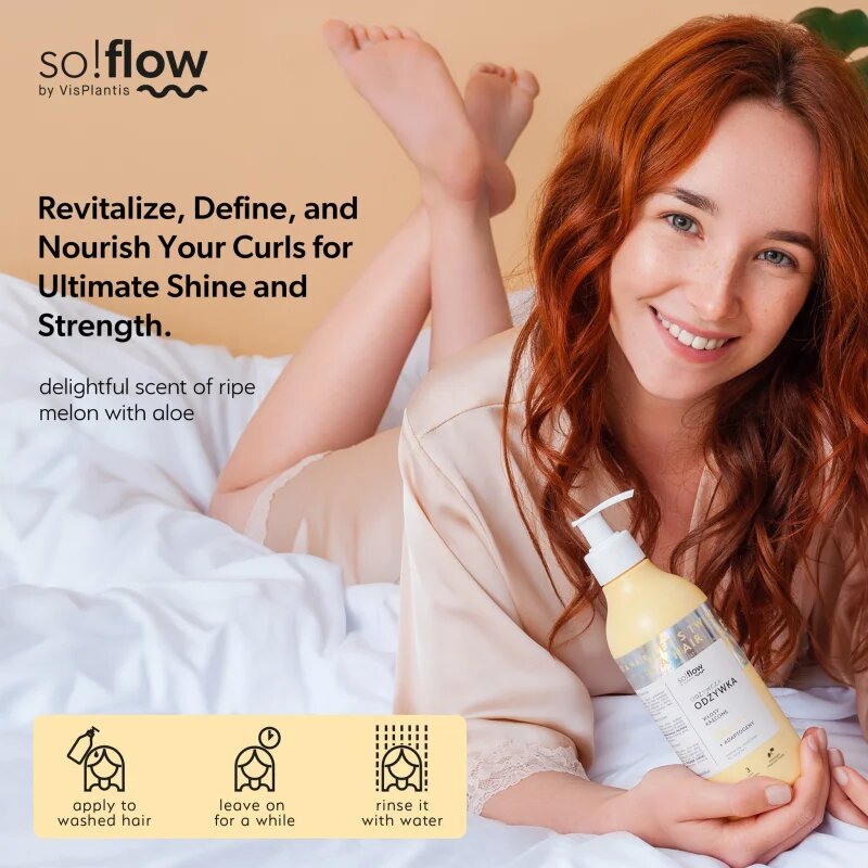 so!flow Curly Hair Nourishing Conditioner hranilni balzam za kodraste lase 400 ml
