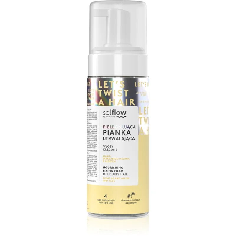 so!flow Curly Hair Nourishing Fixing Foam pena za skodrane lase 170 ml