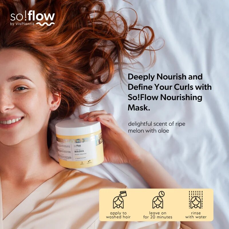 so!flow Curly Hair Nourishing Mask hranilna maska za kodraste lase 400 ml
