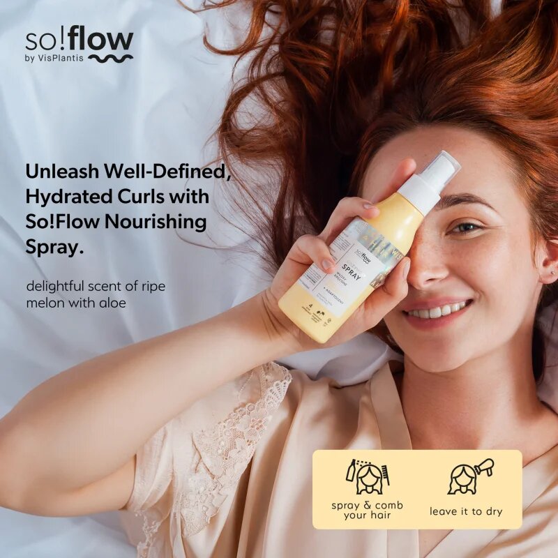 so!flow Curly Hair Nourishing Spray pršilo brez spiranja za kodraste lase 150 ml