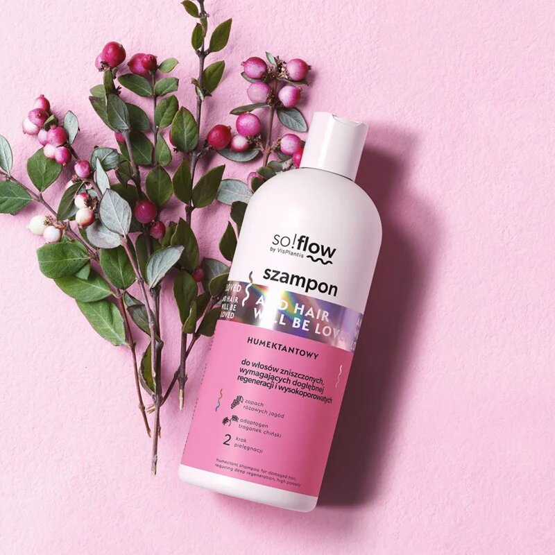 so!flow Damaged Hair Humectant Shampoo krepilni šampon za poškodovane lase 300 ml