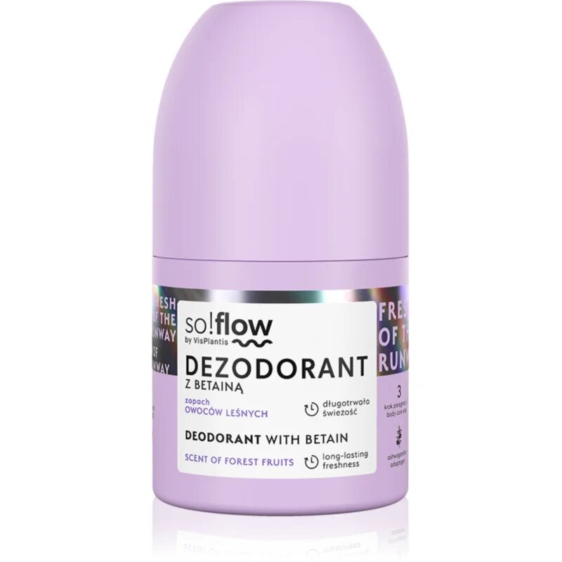so!flow Deodorant deodorant roll-on za ženske Betain Scent Of Forest Fruits 50 ml