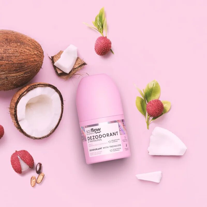so!flow Deodorant deodorant roll-on za ženske Scent Of Lychee with Coconut 50 ml