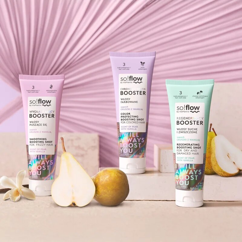 so!flow Dry and Damaged Hair Regenerating Boosting Shot regeneracijski serum za suhe in poškodovane lase 75 ml