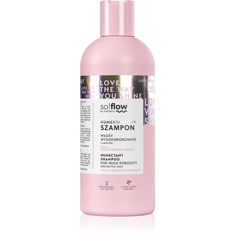 so!flow High Porosity Hair Humectant Shampoo šampon za lomljive in izčrpane lase 400 ml