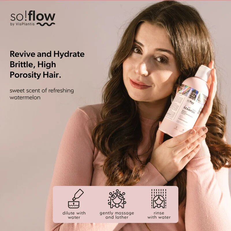 so!flow High Porosity Hair Humectant Shampoo šampon za lomljive in izčrpane lase 400 ml