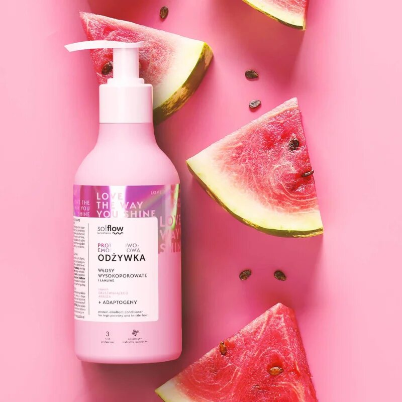 so!flow High Porosity Hair Protein-Emollient Conditioner krepilni balzam za lomljive in izčrpane lase 400 ml