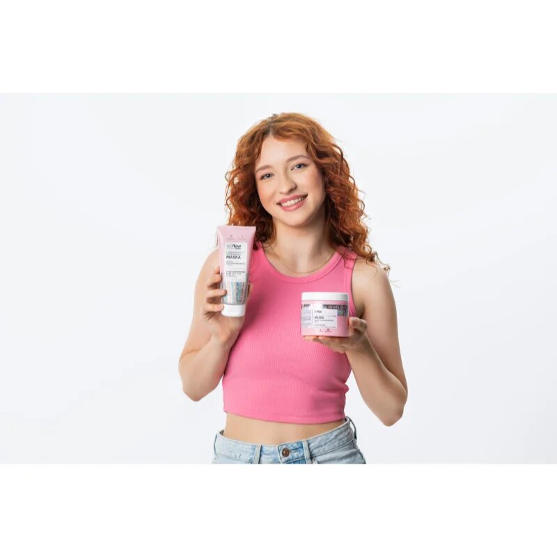 so!flow High Porosity Hair Protein-Emollient Mask maska za okrepitev las za lomljive in izčrpane lase 200 ml