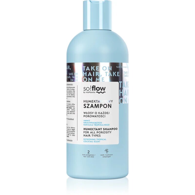 so!flow Humectant Shampoo for All Hair Types vlažilni šampon za vse tipe las 400 ml