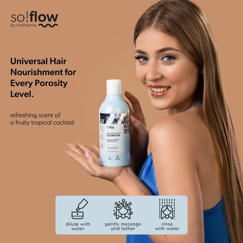 so!flow Humectant Shampoo for All Hair Types vlažilni šampon za vse tipe las 400 ml