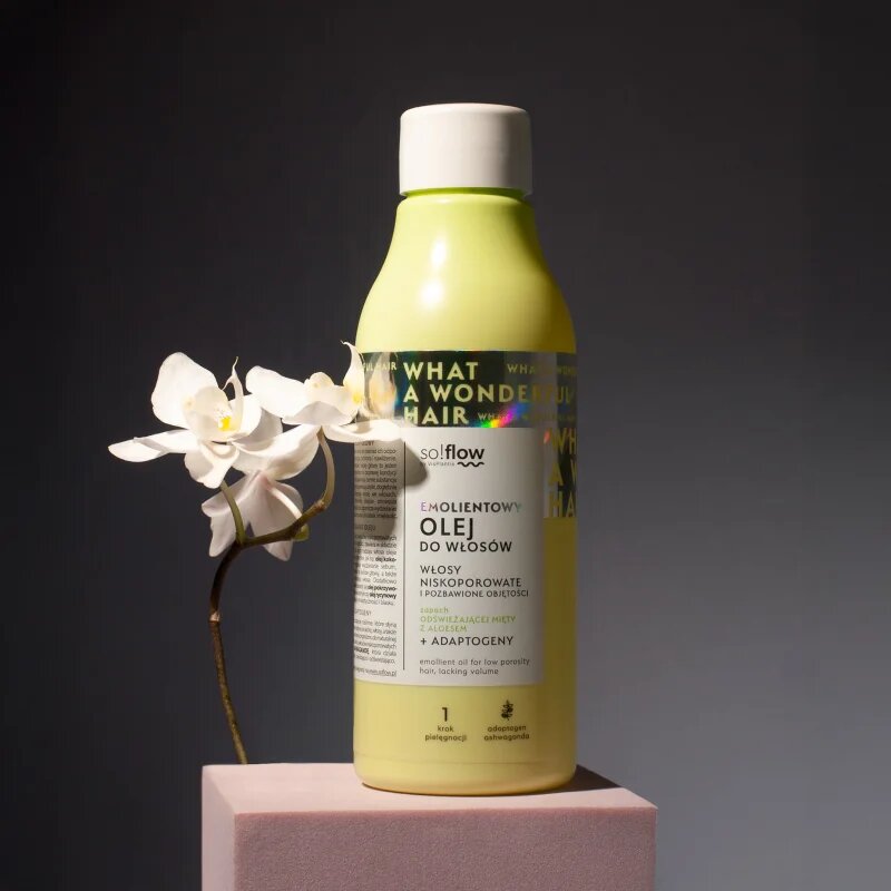 so!flow Low Porosity Hair Emollient Oil regeneracijsko olje za lase 150 ml