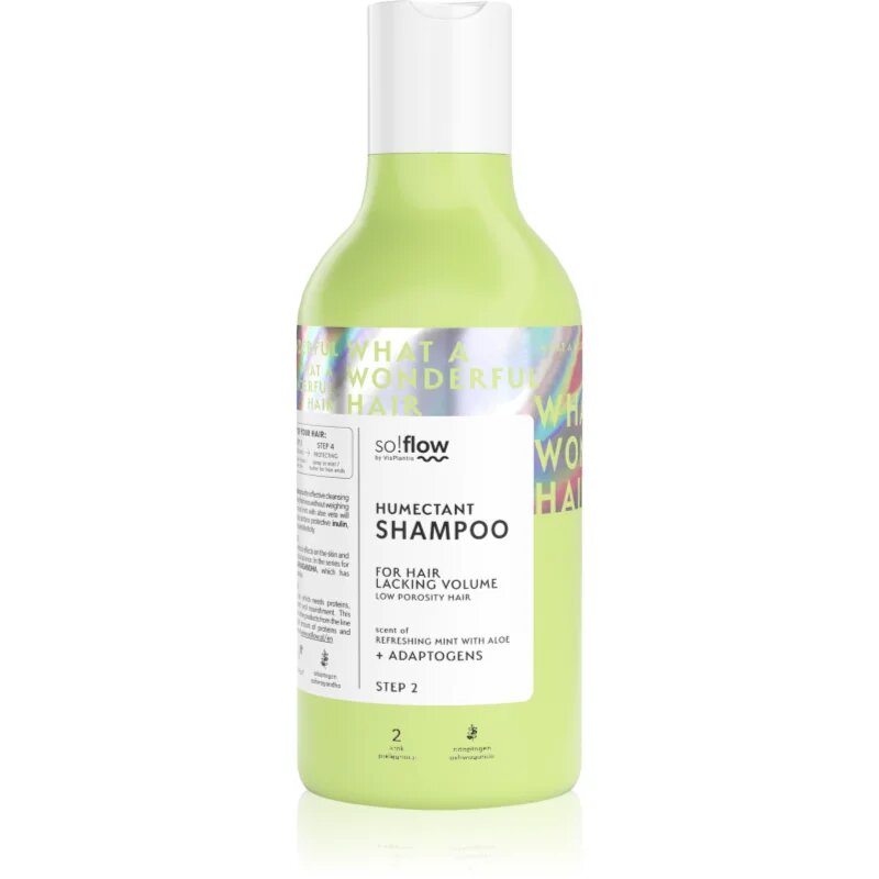 so!flow Low Porosity Hair Humectant Shampoo čistilni šampon za lase brez volumna 400 ml