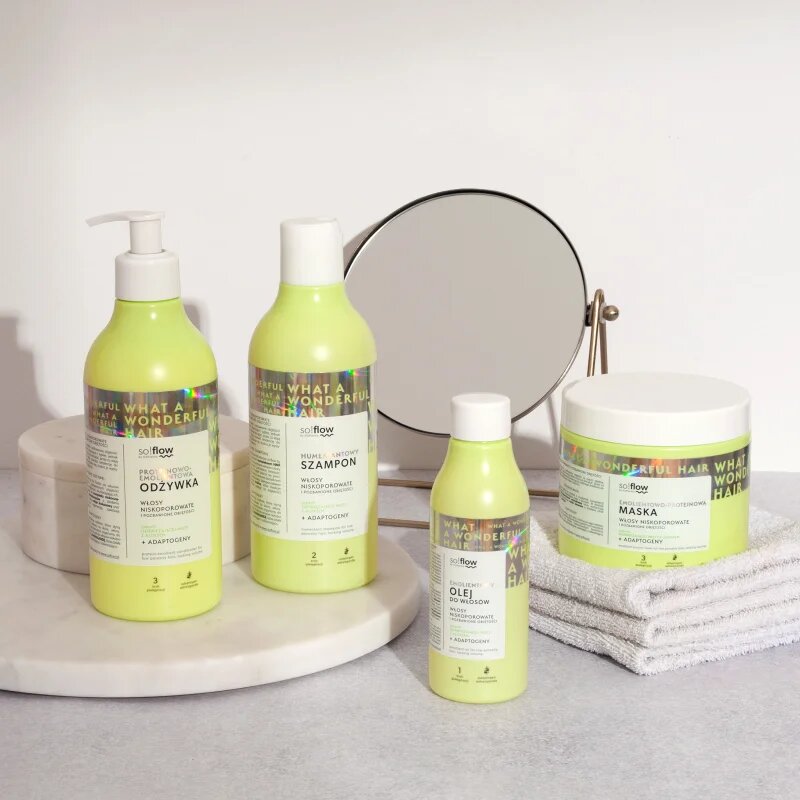 so!flow Low Porosity Hair Humectant Shampoo čistilni šampon za lase brez volumna 400 ml