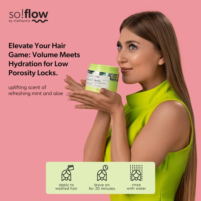 so!flow Low Porosity Hair Protein-Emollient Mask maska za lase brez volumna 400 ml