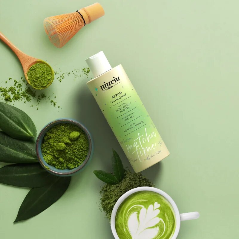 so!flow Matcha Time Protective Hair Serum krepilni serum za šibke obremenjene lase 150 ml