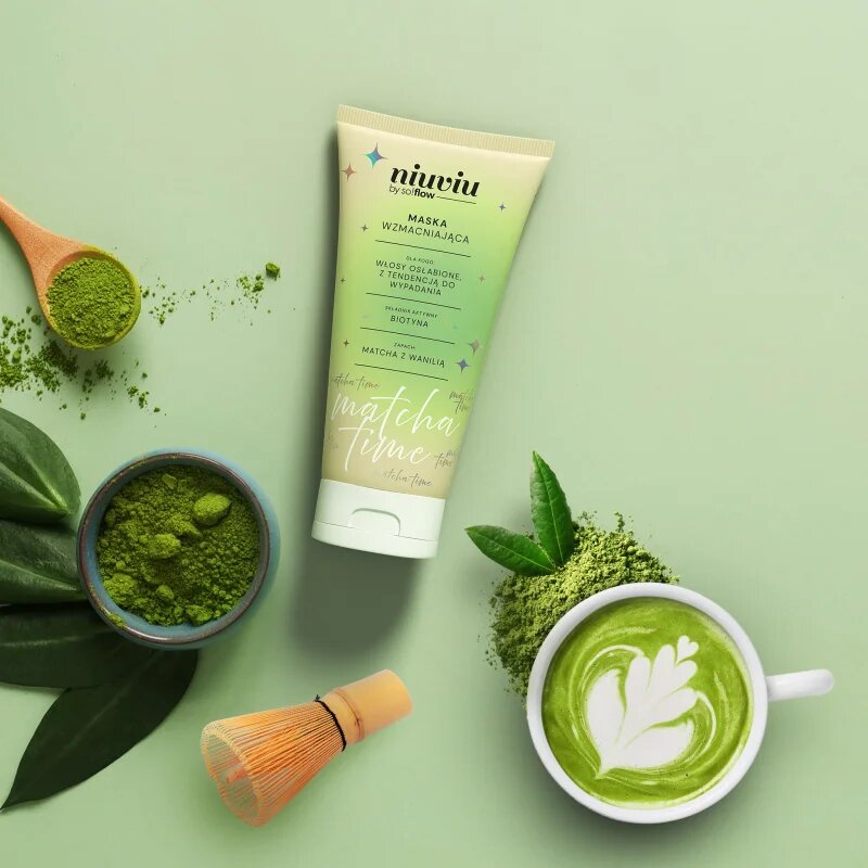 so!flow Matcha Time Strengthening Hair Mask intenzivna hranilna maska za poškodovane in krhke lase 200 ml