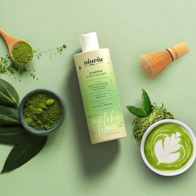 so!flow Matcha Time Strengthening Shampoo šampon za okrepitev las za šibke lase 300 ml