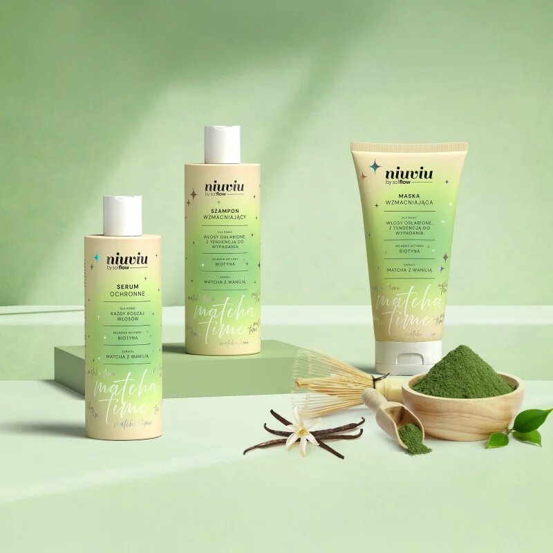 so!flow Matcha Time Strengthening Shampoo šampon za okrepitev las za šibke lase 300 ml