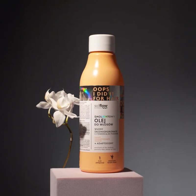 so!flow Medium Porosity Hair Emollient Oil vlažilno olje proti krepastim lasem 150 ml