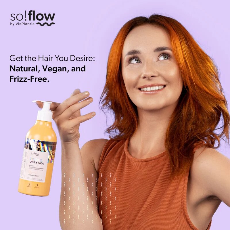 so!flow Medium Porosity Hair Protein-Emollient Conditioner vlažilni in gladilni balzam proti krepastim lasem 400 ml