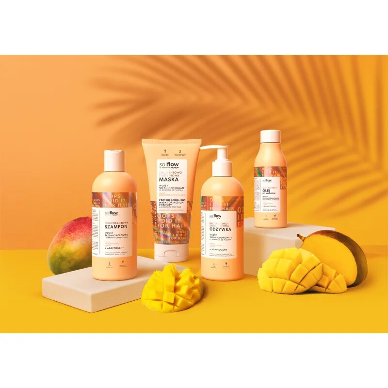 so!flow Medium Porosity Hair Protein-Emollient Mask maska za lase proti krepastim lasem 200 ml