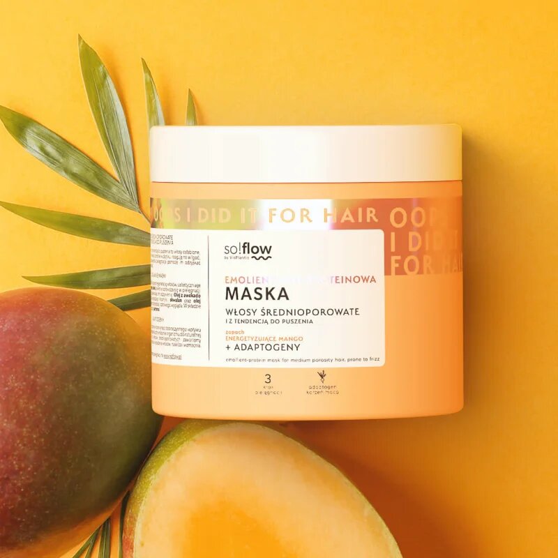 so!flow Medium Porosity Hair Protein-Emollient Mask maska za lase proti krepastim lasem 400 ml