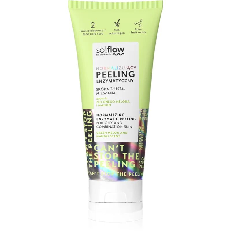so!flow Normalizing Face Peeling globinsko čistilni piling za mastno kožo 75 ml