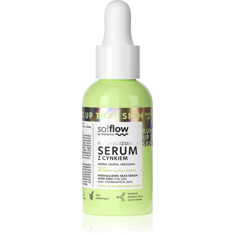 so!flow Normalizing Face Serum With Zinc serum za obraz s cinkom 30 ml